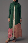 Blossom Green Abaya